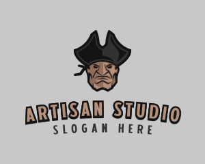 Angry Pirate Man logo design