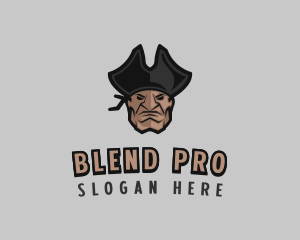 Angry Pirate Man logo design