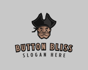 Angry Pirate Man logo design