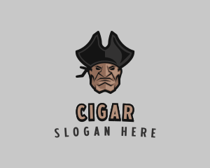 Angry Pirate Man logo design