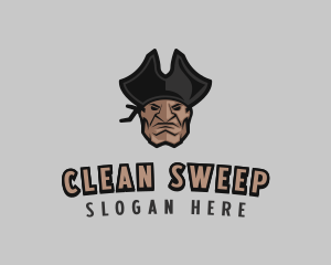 Angry Pirate Man logo design