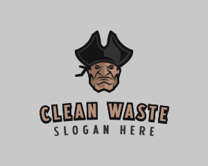 Angry Pirate Man logo design