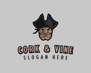 Angry Pirate Man logo design