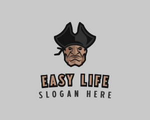 Angry Pirate Man logo design