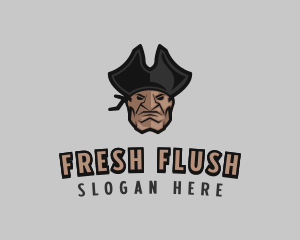 Angry Pirate Man logo design