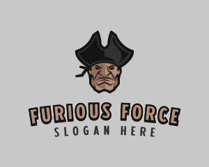 Angry Pirate Man logo design