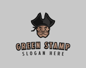 Angry Pirate Man logo design