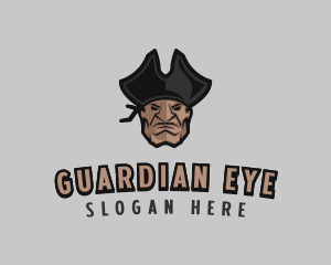 Angry Pirate Man logo design