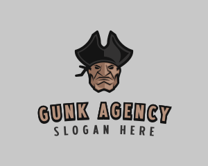 Angry Pirate Man logo design