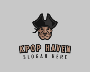 Angry Pirate Man logo design