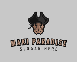 Angry Pirate Man logo design