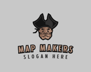 Angry Pirate Man logo design