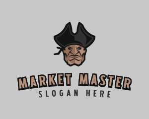 Angry Pirate Man logo design