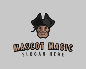 Angry Pirate Man logo design