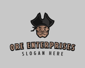 Angry Pirate Man logo design