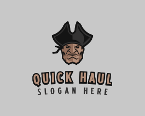 Angry Pirate Man logo design