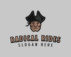 Angry Pirate Man logo design