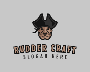 Angry Pirate Man logo design