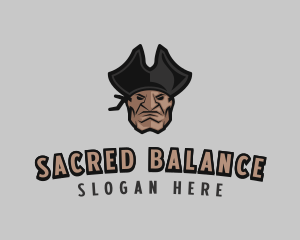 Angry Pirate Man logo design