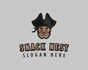 Angry Pirate Man logo design