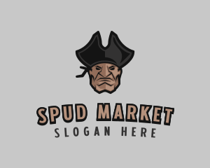 Angry Pirate Man logo design