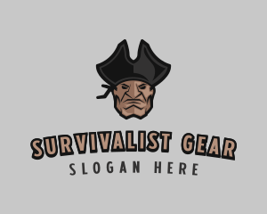 Angry Pirate Man logo design