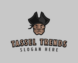 Angry Pirate Man logo design