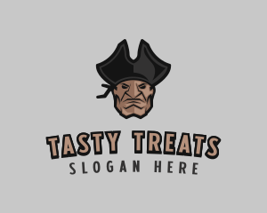 Angry Pirate Man logo design