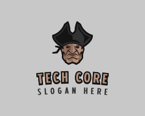 Angry Pirate Man logo design