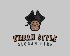 Angry Pirate Man logo design