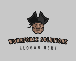 Angry Pirate Man logo design