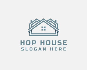 Residential Housing Roof Property logo design