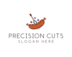 Carving Fork Sausage Deli logo design