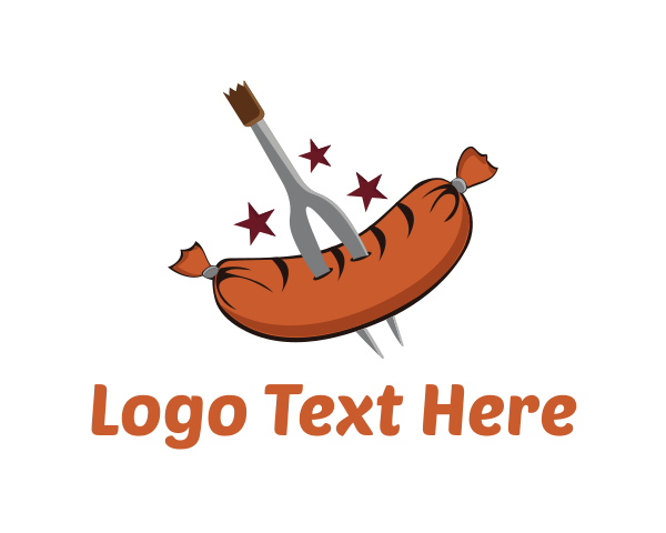 Sausage logo example 2