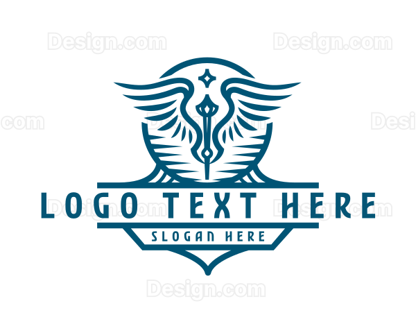 Hospital Clinic Caduceus Logo