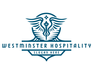 Hospital Clinic Caduceus  logo design