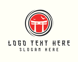 Japanese Shinto Shrine logo