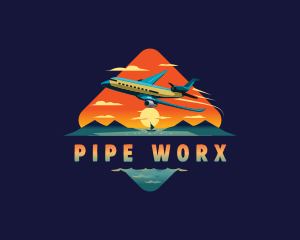 Airplane Mountain Resort logo design