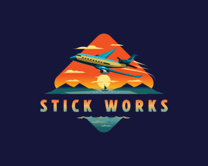 Airplane Mountain Resort logo design