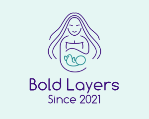 Maternity Mother Child logo design