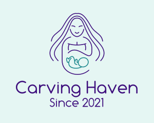 Maternity Mother Child logo design