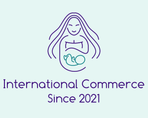 Maternity Mother Child logo design