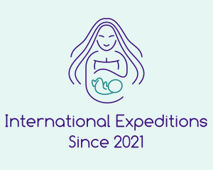 Maternity Mother Child logo design