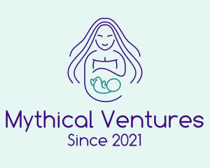 Maternity Mother Child logo design