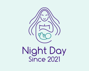 Maternity Mother Child logo design