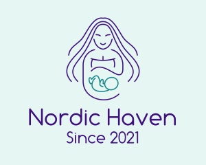 Maternity Mother Child logo design