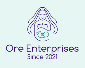 Maternity Mother Child logo design