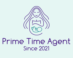 Maternity Mother Child logo design