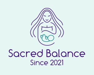 Maternity Mother Child logo design