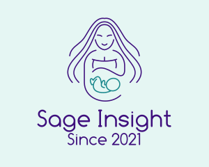 Maternity Mother Child logo design